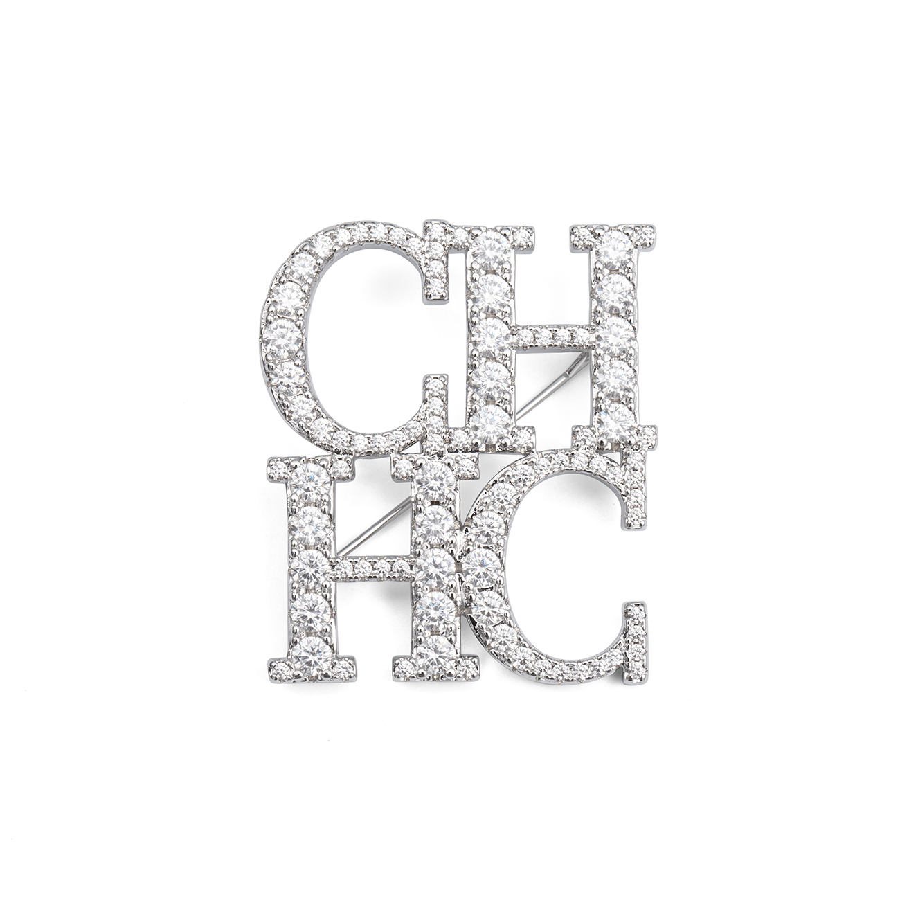CH Elegant Silver Tone Full Pa - đánh giá và giá Women Accessories Logo