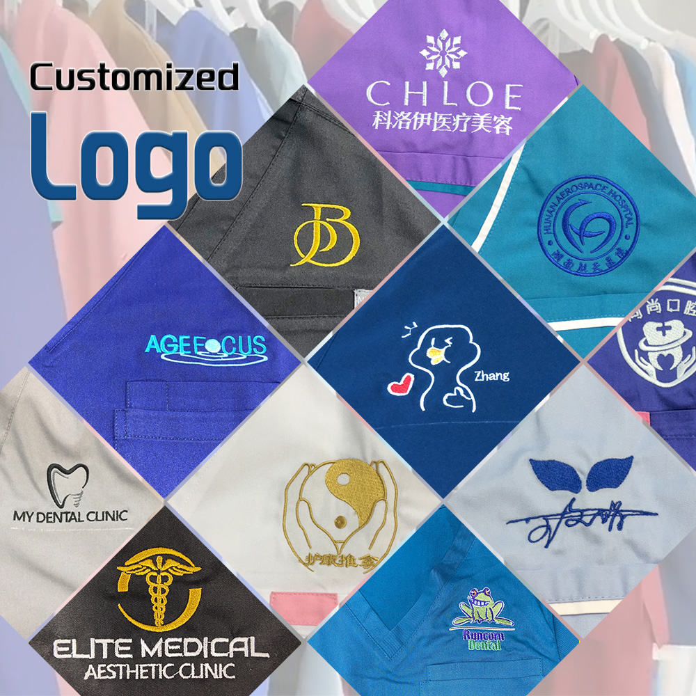 Customized Logo Scrub Uniform  - đánh giá và giá Women Accessories Logo