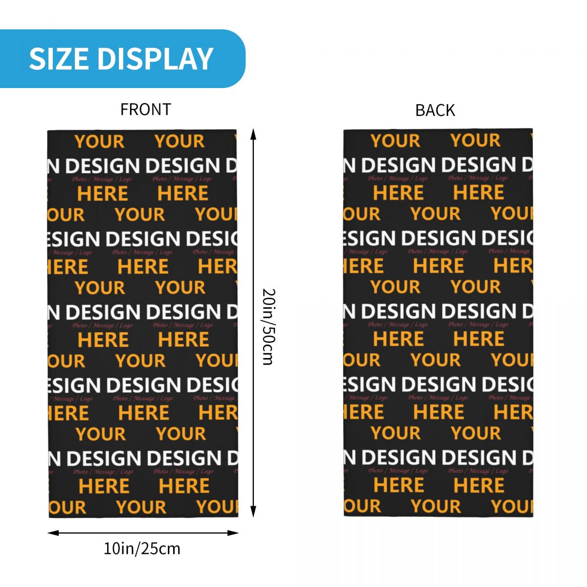 Custom Your Design Here Bandan - đánh giá và giá Women Accessories Logo