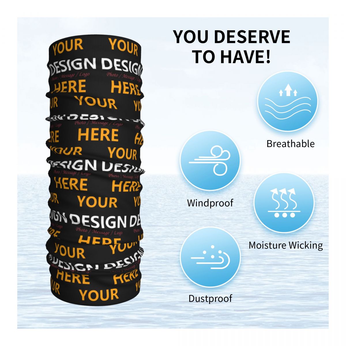 Custom Your Design Here Bandan - đánh giá và giá Women Accessories Logo