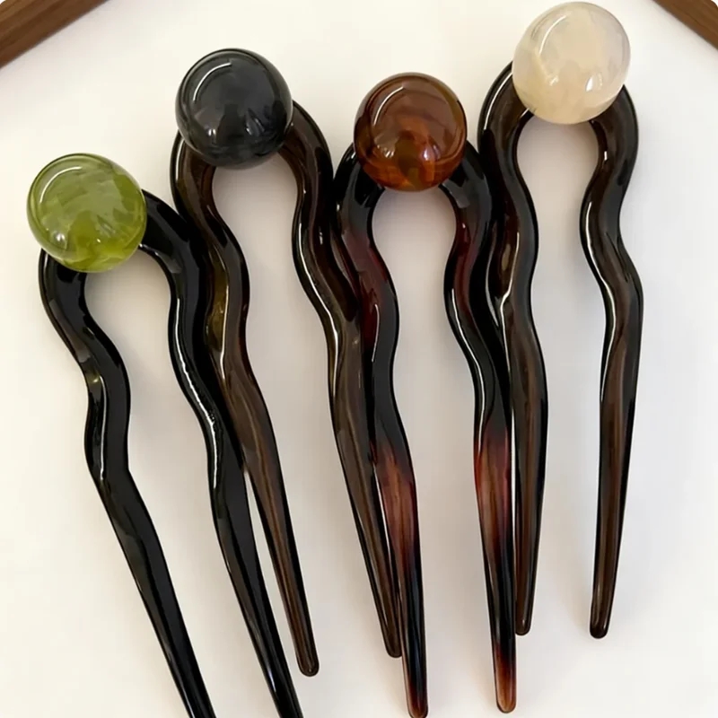 Fashion Colored Pearl U-Shaped - đánh giá và giá Pearl Hair Pin