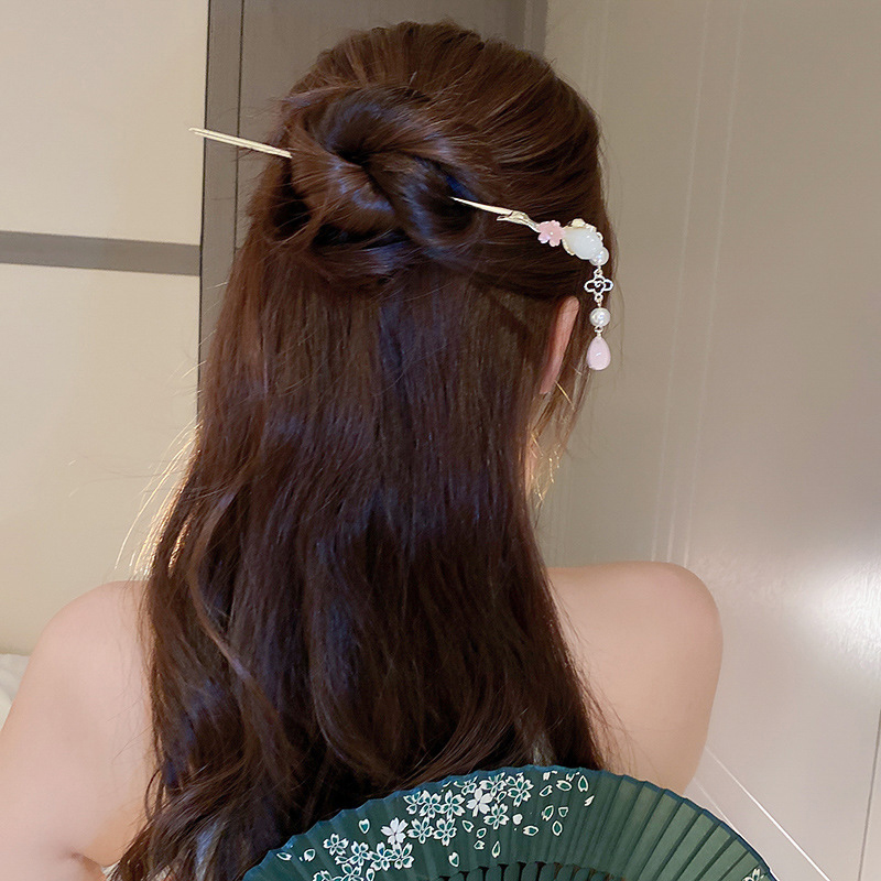 Vintage Flower Pearl Tassel Ha - đánh giá và giá Pearl Hair Pin