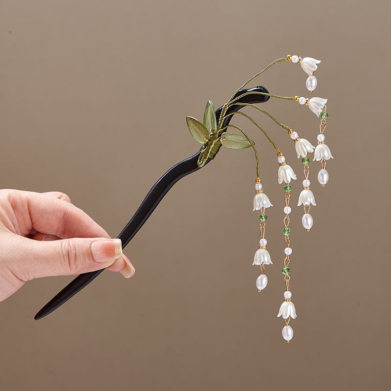 Lily of The-Valley Flower Leav - đánh giá và giá Pearl Hair Pin