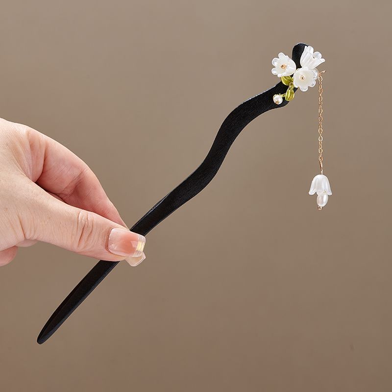 Lily of The-Valley Flower Leav - đánh giá và giá Pearl Hair Pin
