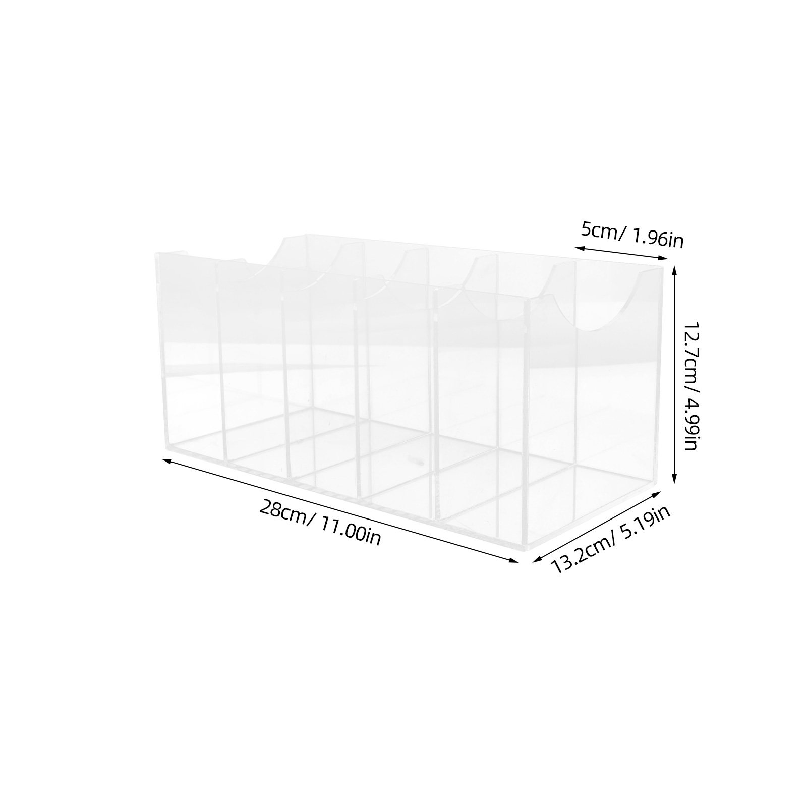 5-Compartment Transparent Belt - đánh giá và giá Women Accessories Organizer