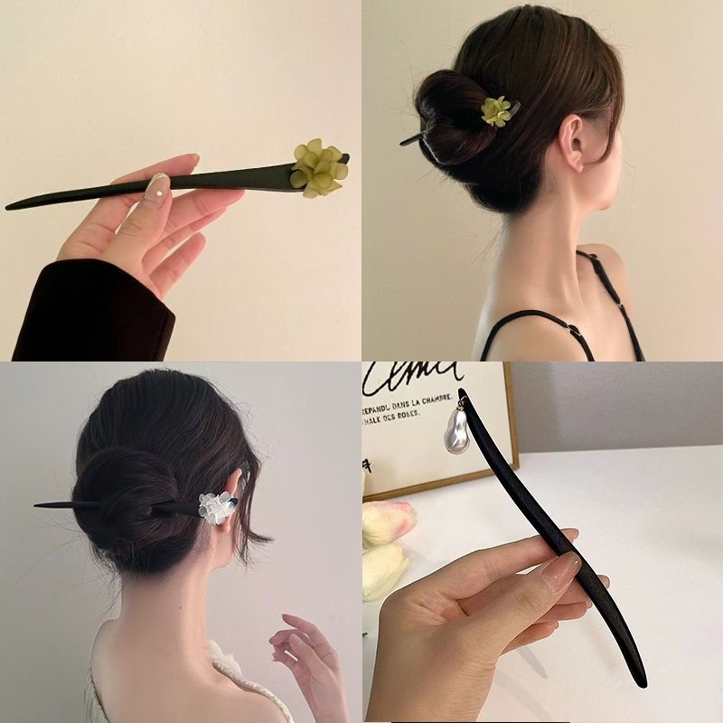 Vintage Chinese Style Wooden F - đánh giá và giá Pearl Hair Pin