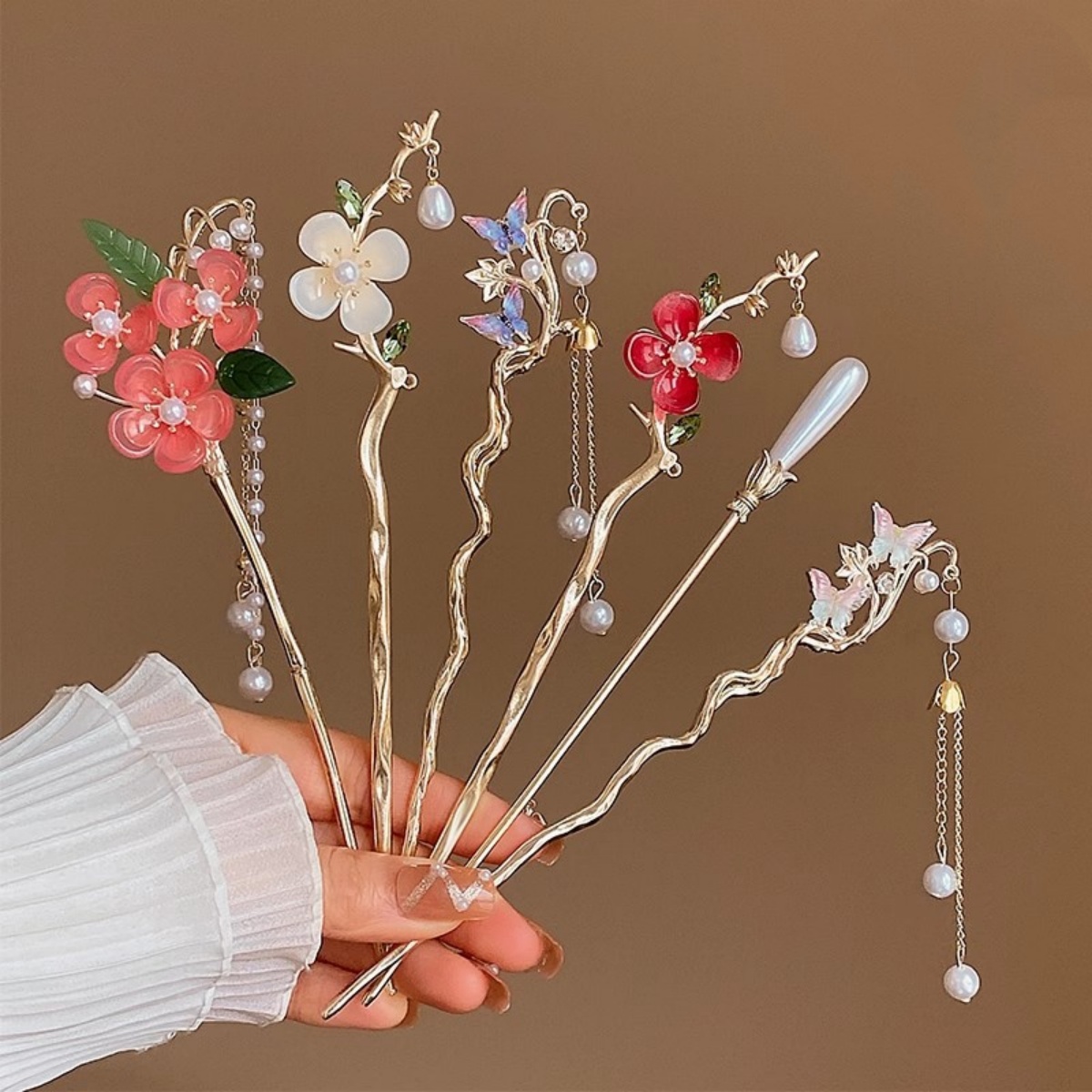 2025 New Flower Hairpin For Wo - đánh giá và giá Pearl Hair Pin
