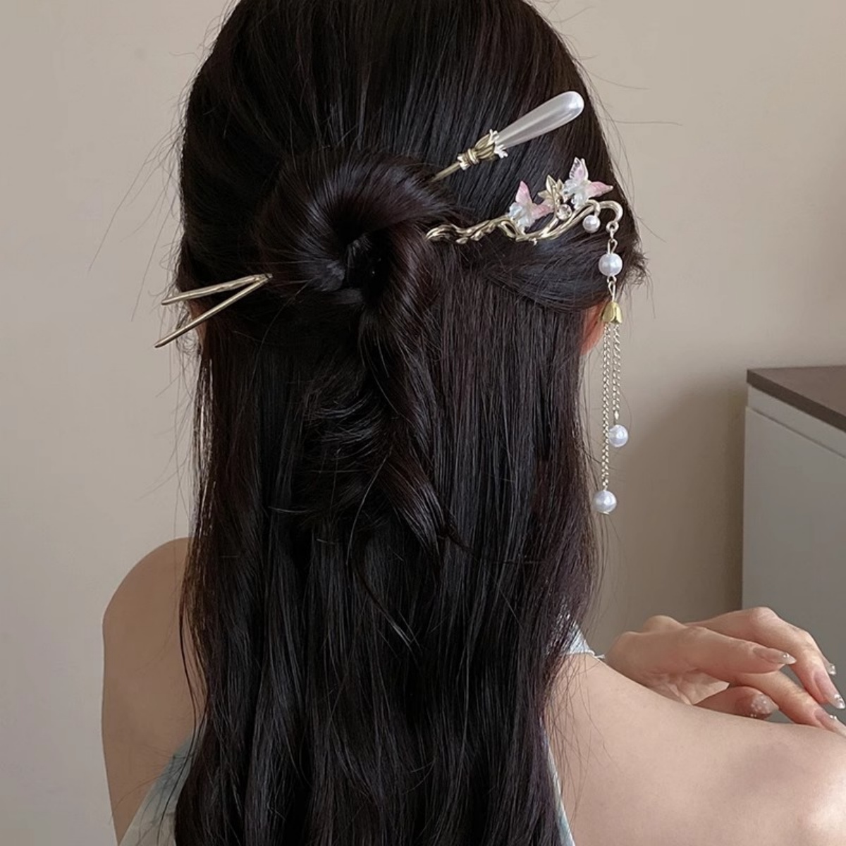 2025 New Flower Hairpin For Wo - đánh giá và giá Pearl Hair Pin